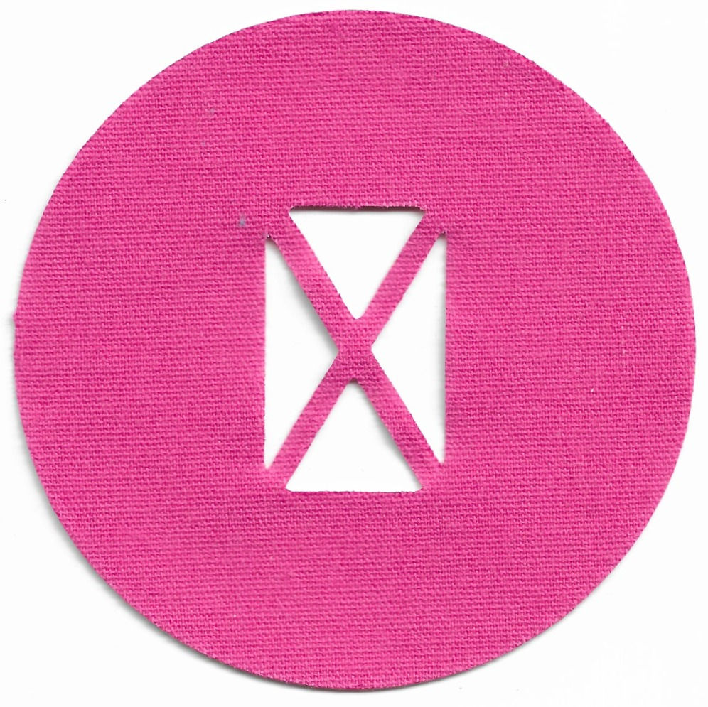 360 ° BIG pink adhesive patch