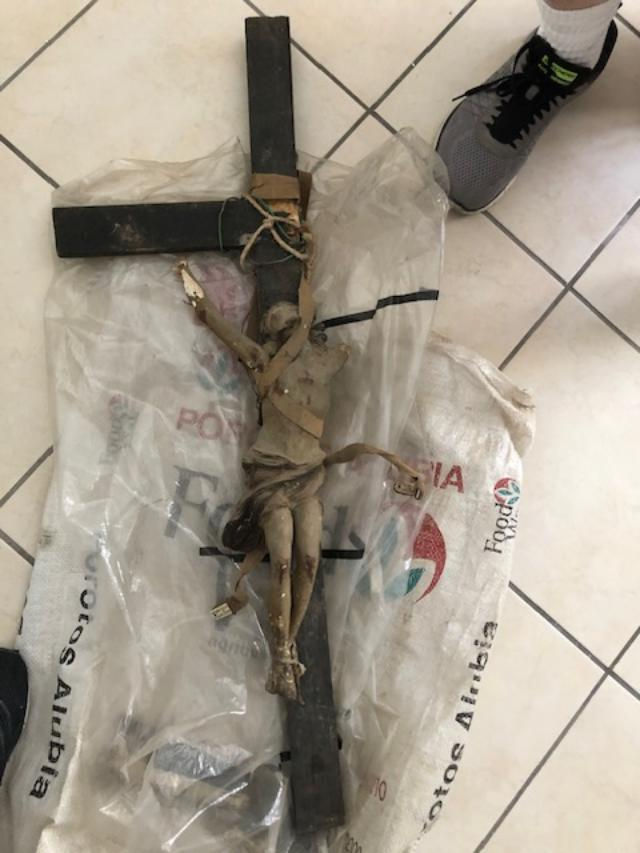 Thumbnail: Papier-mâché crucifix