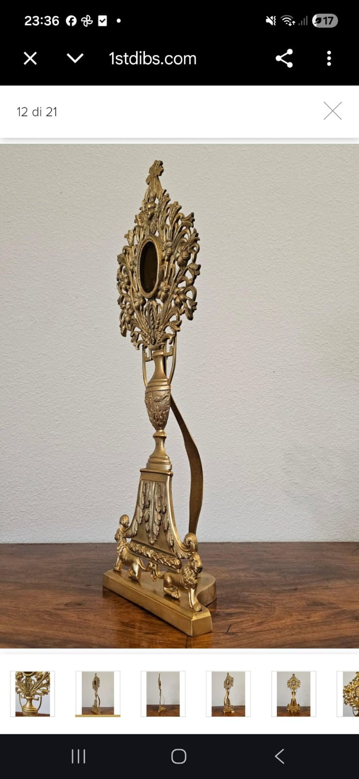 Miniatura: Reliquiario XIX secolo