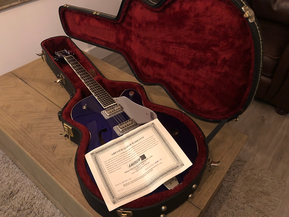 Thumbnail: Gretsch G6120T Brian Setzer Hot Rod Purple & Hard Case