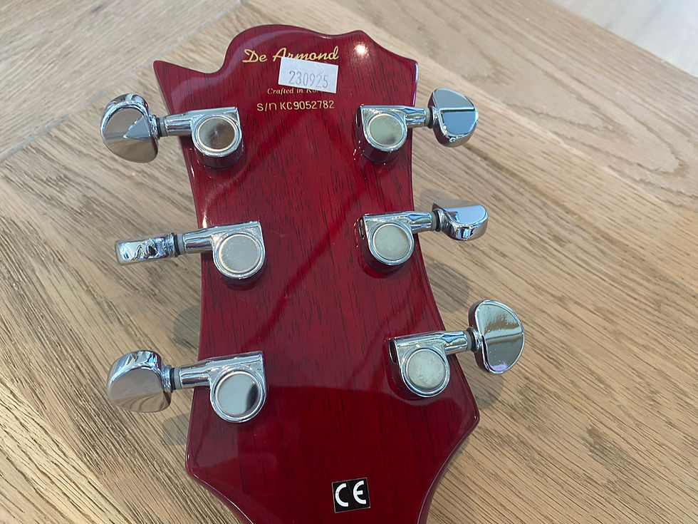 Thumbnail: DeArmond Jet Star Set Neck With Hard Case