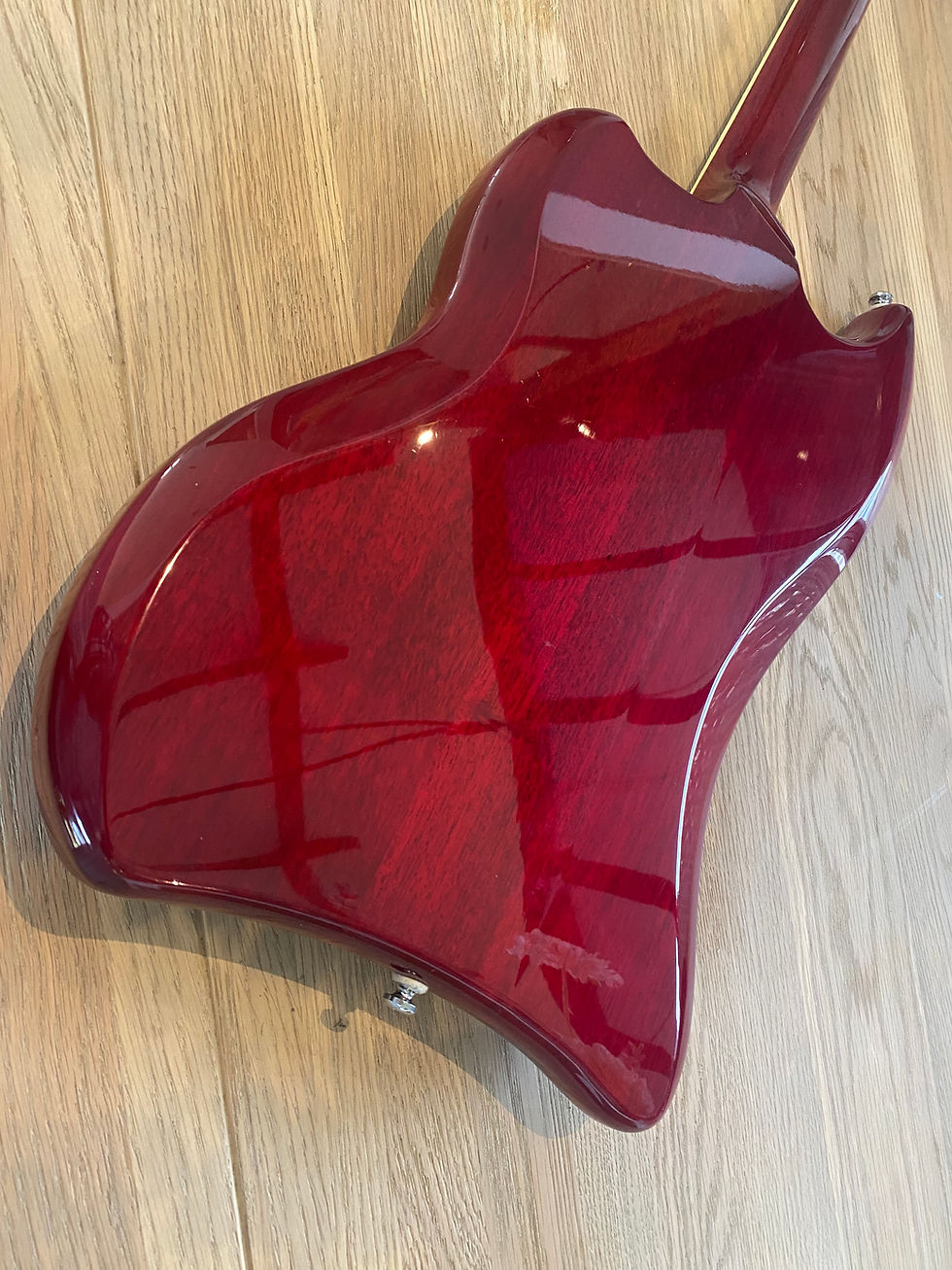 Thumbnail: DeArmond Jet Star Set Neck With Hard Case