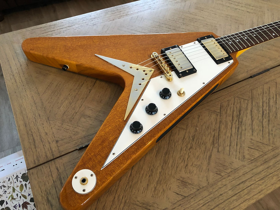 Thumbnail: Epiphone Flying V Korina 1958 Reissue