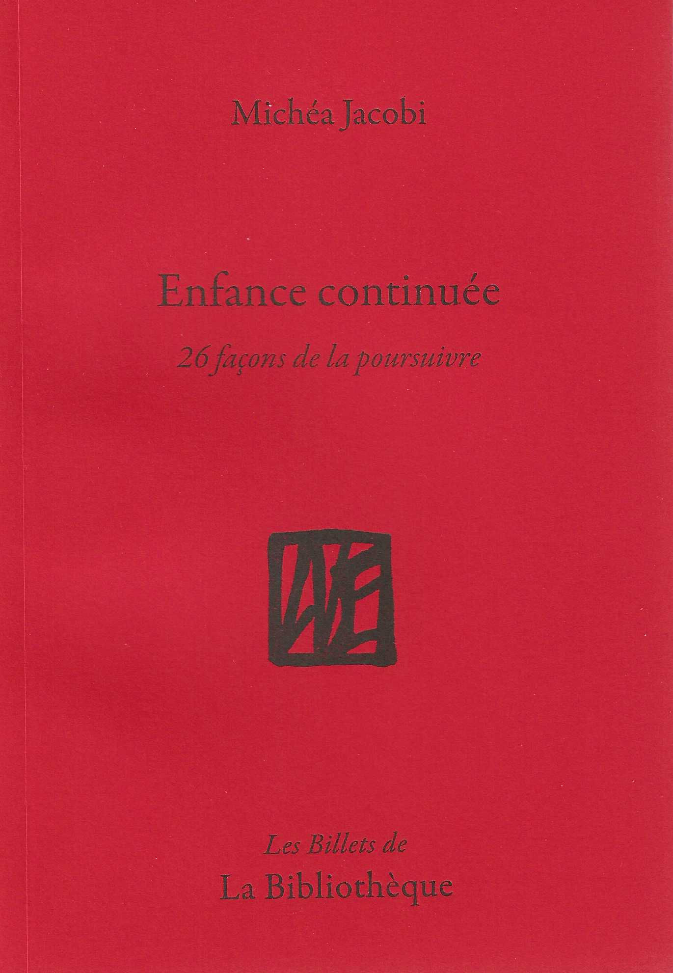 Enfance continuée de Michéa Jacobi