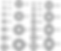 Size chart of faceted gemstones in round and oval shapes