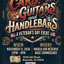Veterans Day
Veterans
March AFB
Free Event
Charity
Military
Live Music
Big Sandy & the Flyrite Boys
Deke Dickerson & the Whippersnappers
Hot Rods
Classic Cars
Motiorcycles
Awarads
Beer Garden
US vets .org
Spar Customs
Rockabilly
Western
Americana
Air Force
Marines
Navy
Army
Coast Guard
Riverside
Moreno Valley
Temecula
Murrieta
Lake Elsinore
Palm Springs