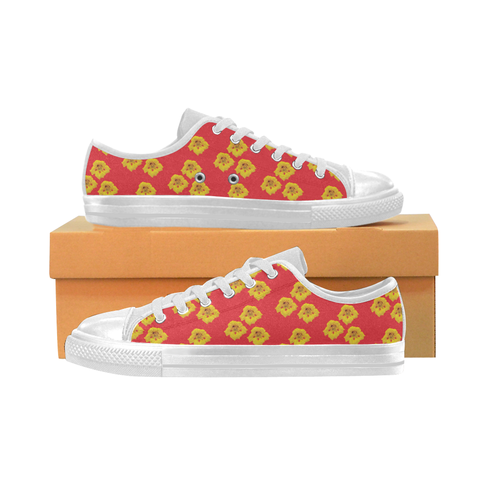 Ladybug Nasturtium - Women's Canvas Sneakers