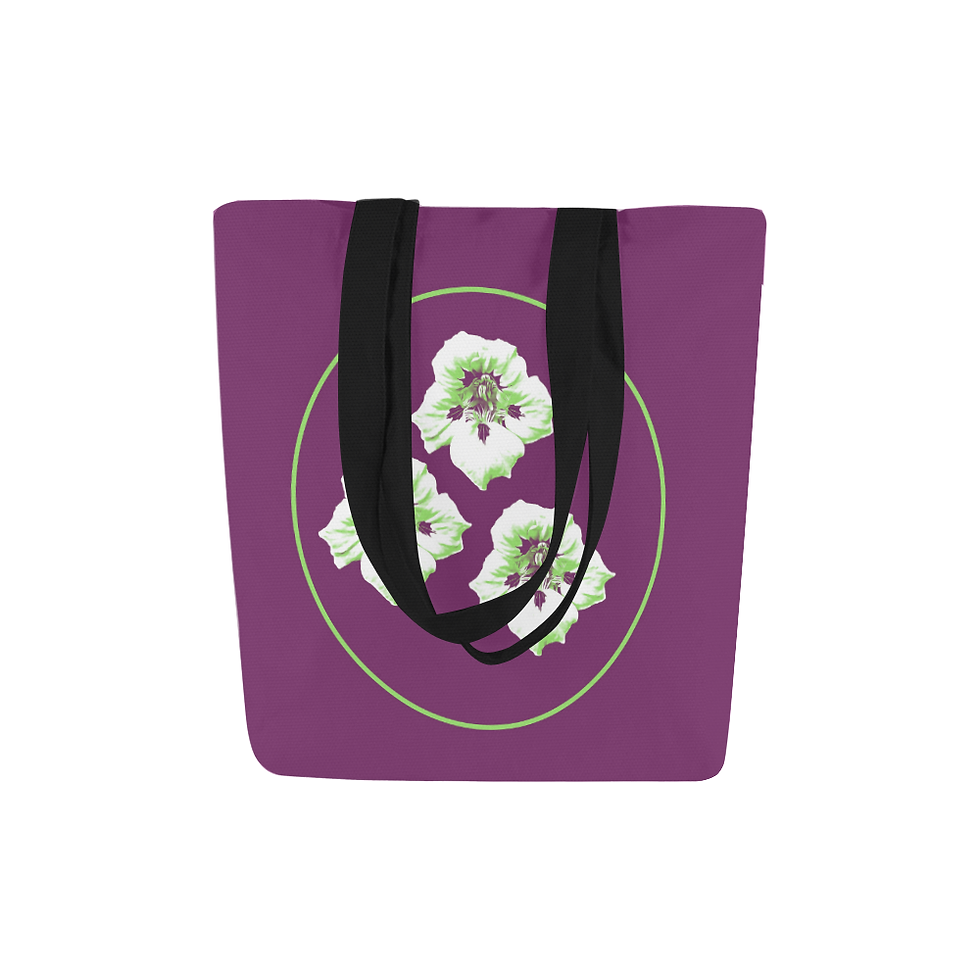 Thumbnail: Purple Nasturtium - Tote Bag