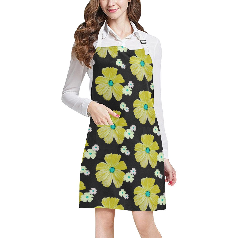 Cosmos Chaos - Yellow Apron - Adjustable