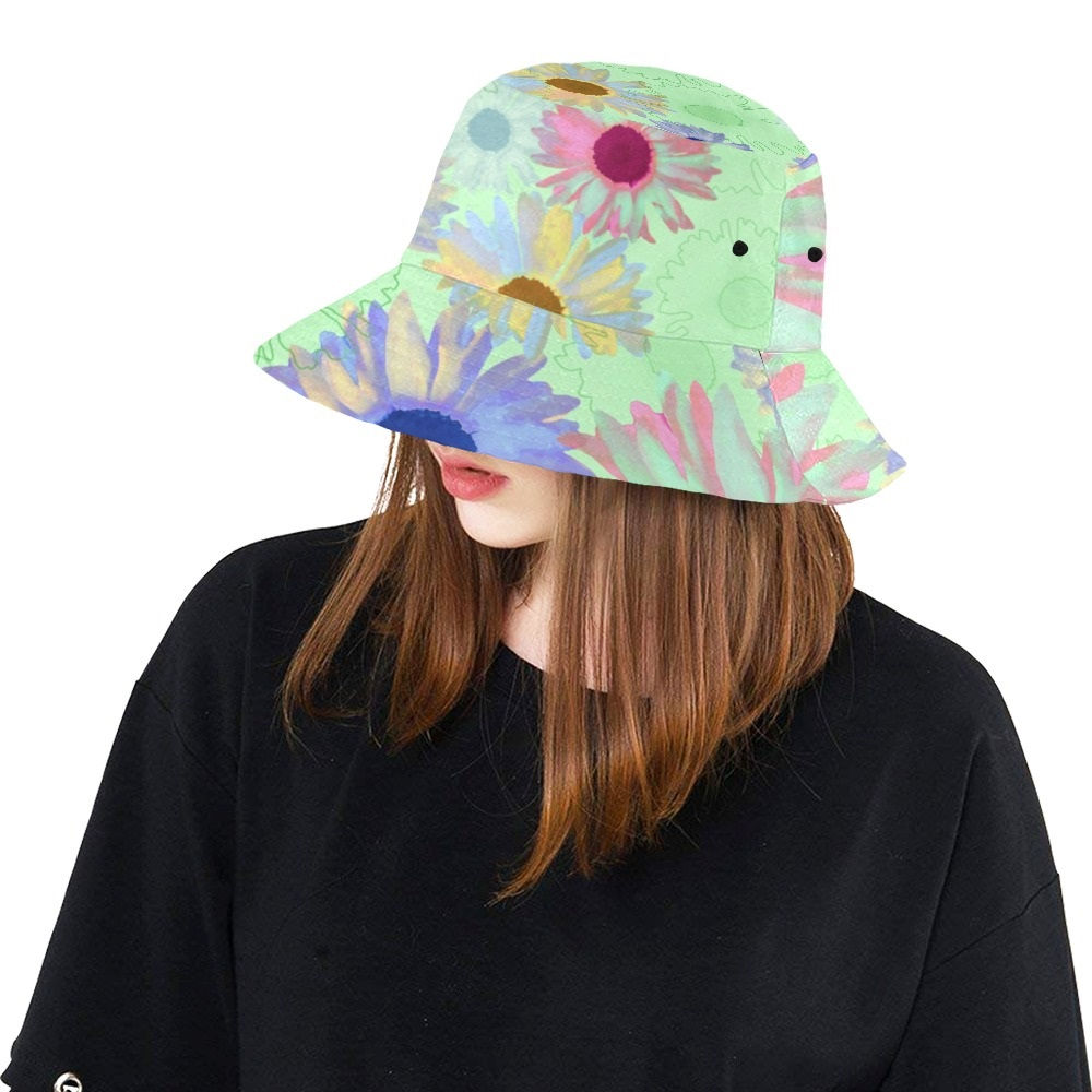 Wildflower Mint Green - Bucket Hat