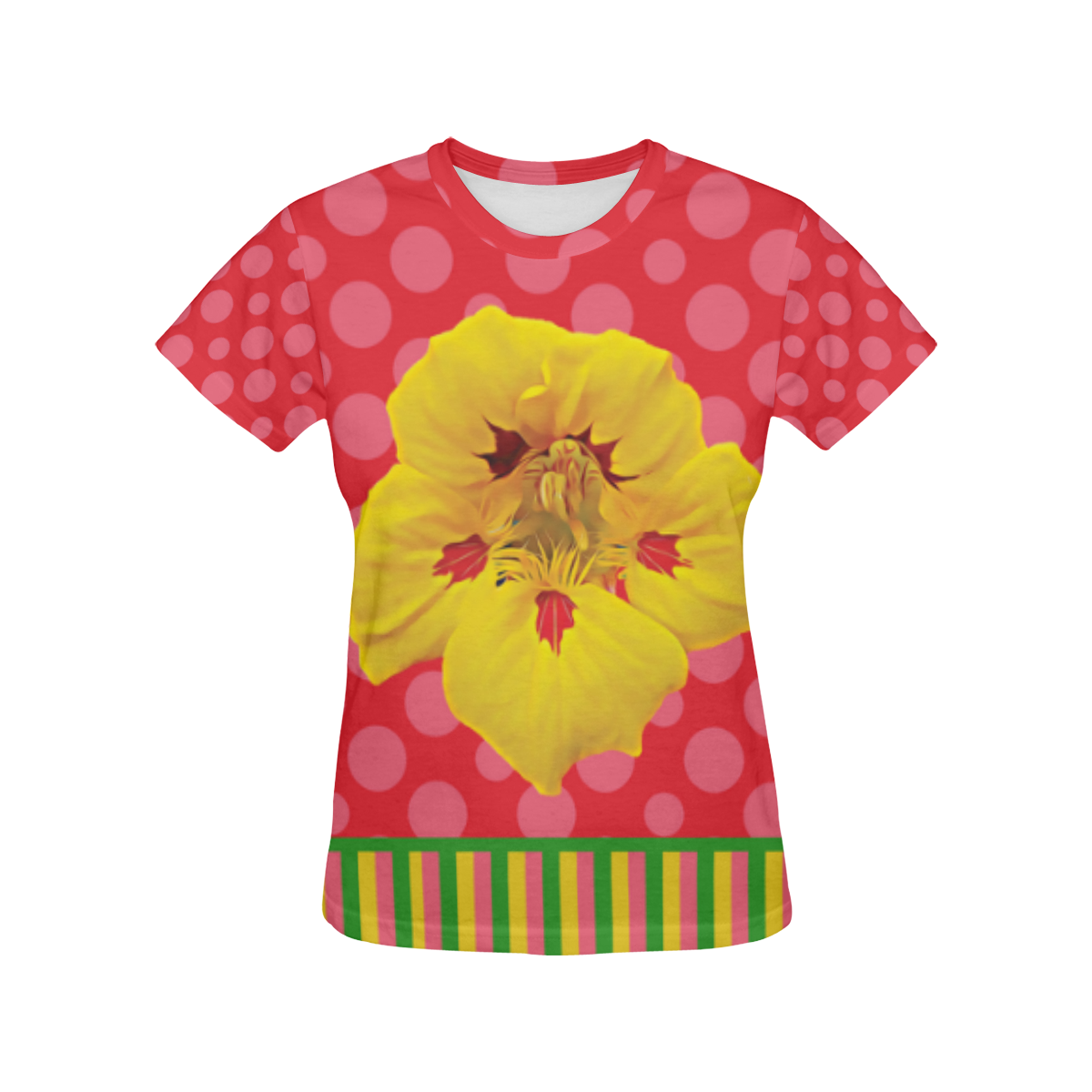 Ladybug Nasturtium (Boarder) - T-shirt