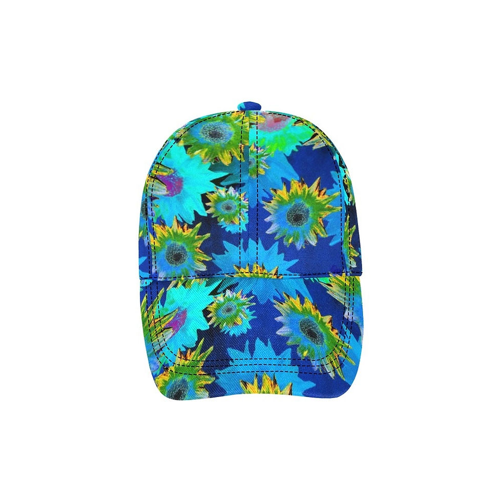 Thumbnail: Strawflower Sizzle - Blue - Baseball Cap