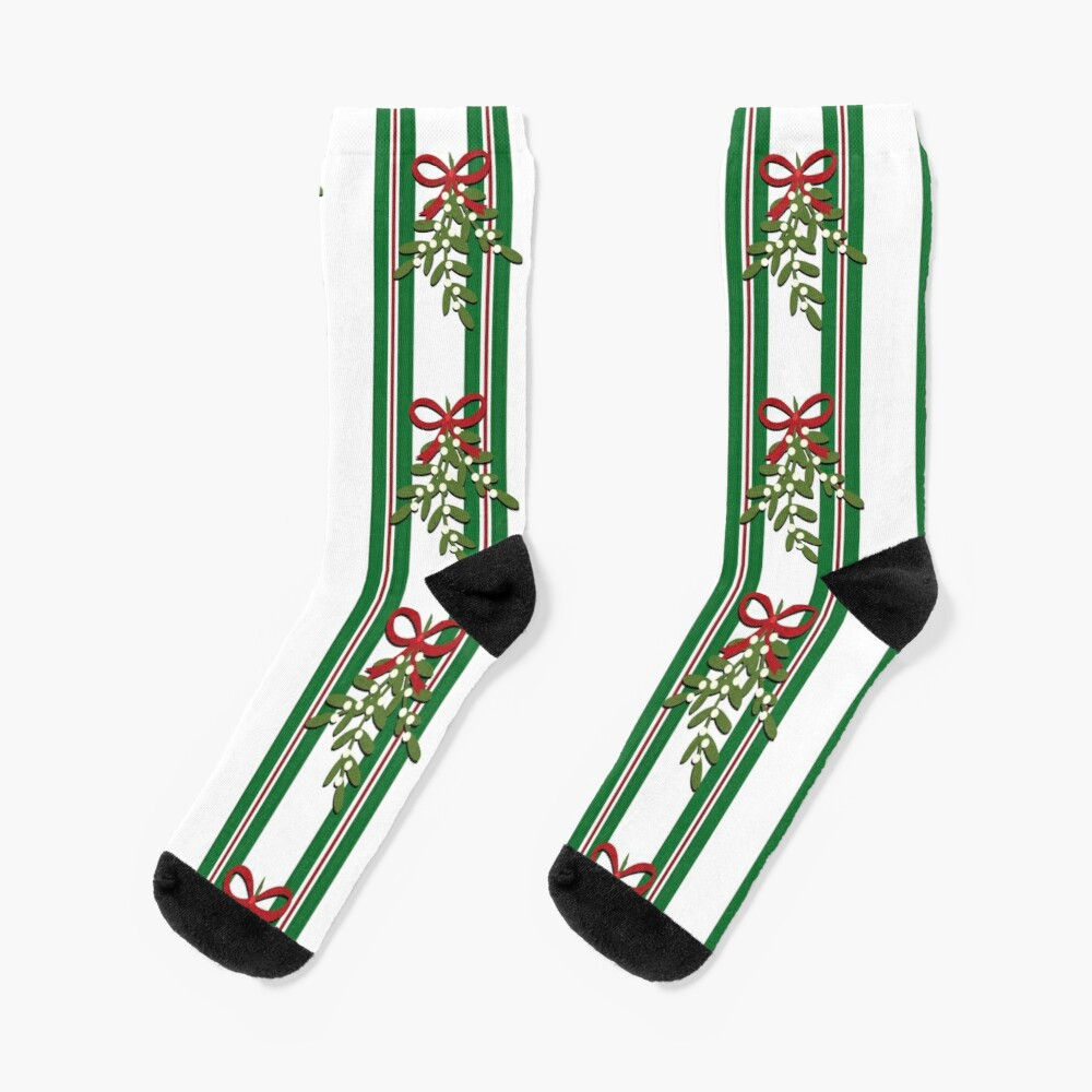Mistletoe Stripes - Socks