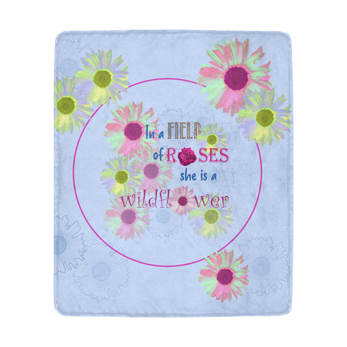 Wildflower in a Bed of Roses - Blanket