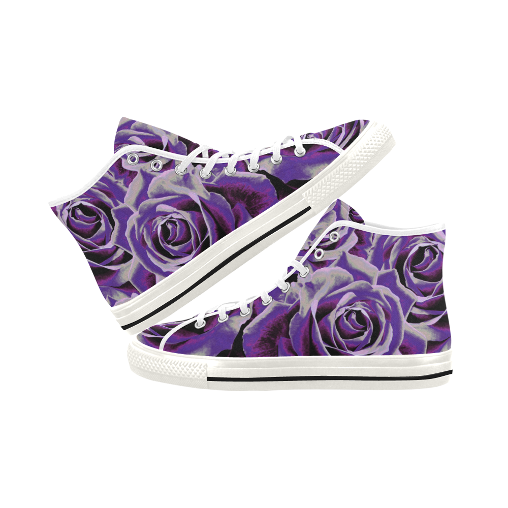 Gypsy Rose Purple Haze - Women's High Top Canvas Sneakers