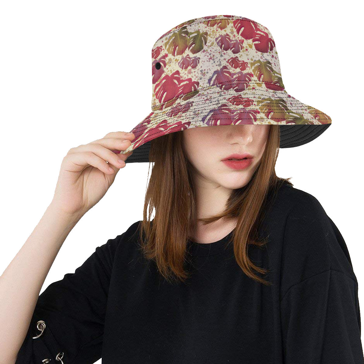 Monstera Leaves Vintage - Bucket Hat