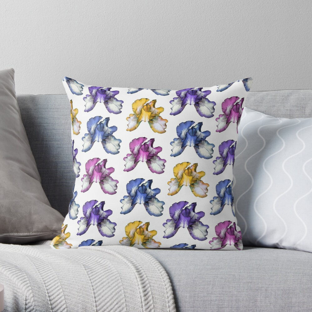 Rainbow Iris - Cushion Cover