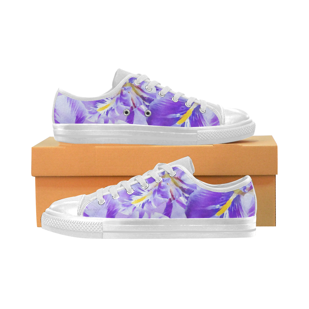 Winter Iris - Women's Canvas Sneakers