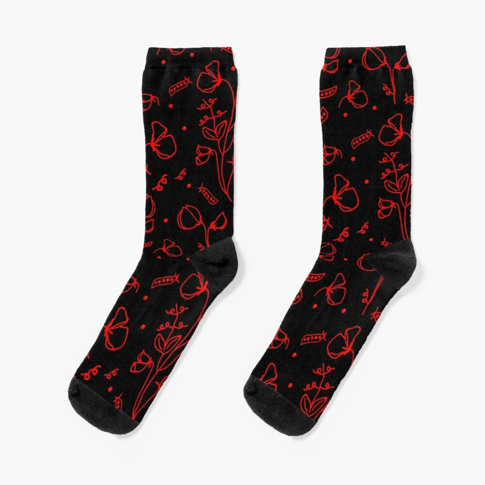 Sweetpea Black/Red - Socks
