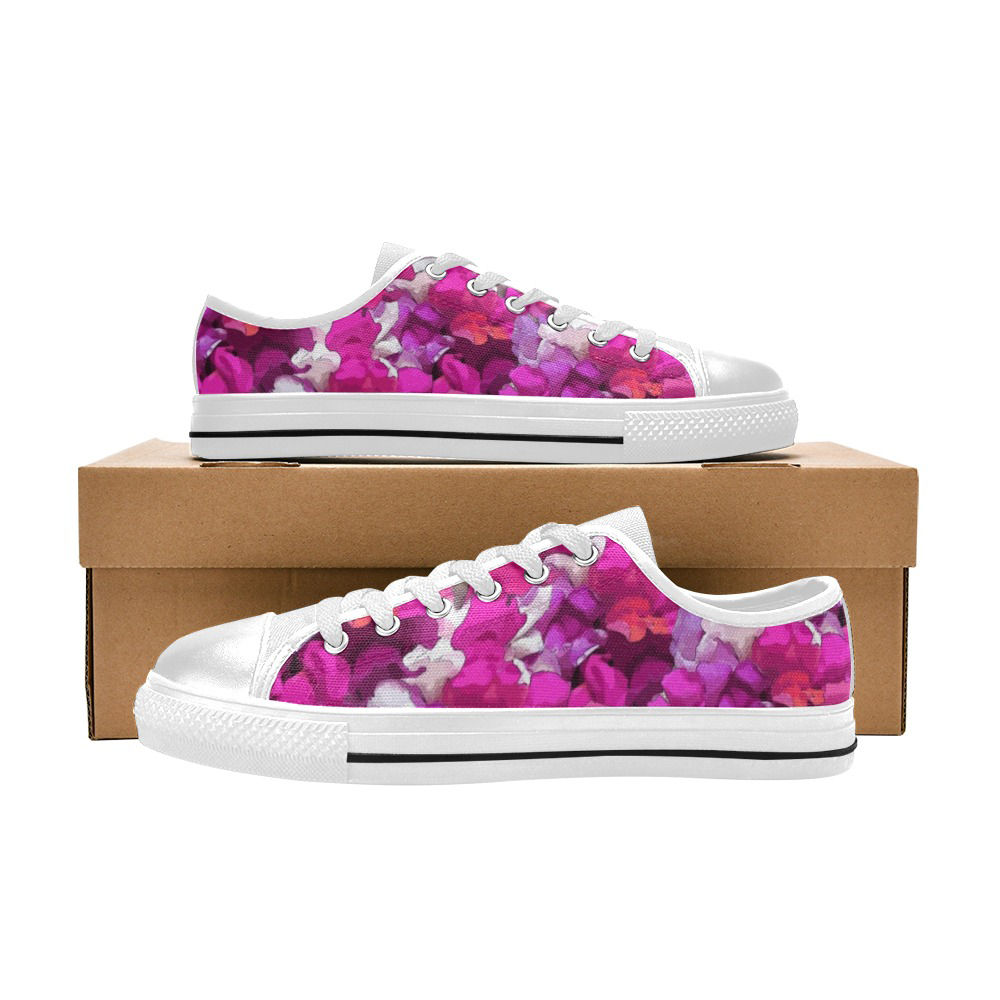 Snappy Pink/Purple - Women's Canvas Sneakers