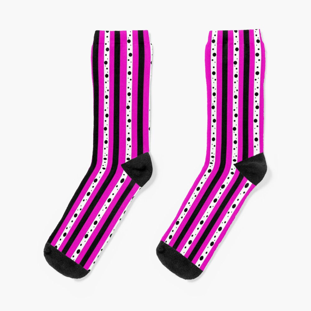 Sweet Pea Passion Stripes - Socks