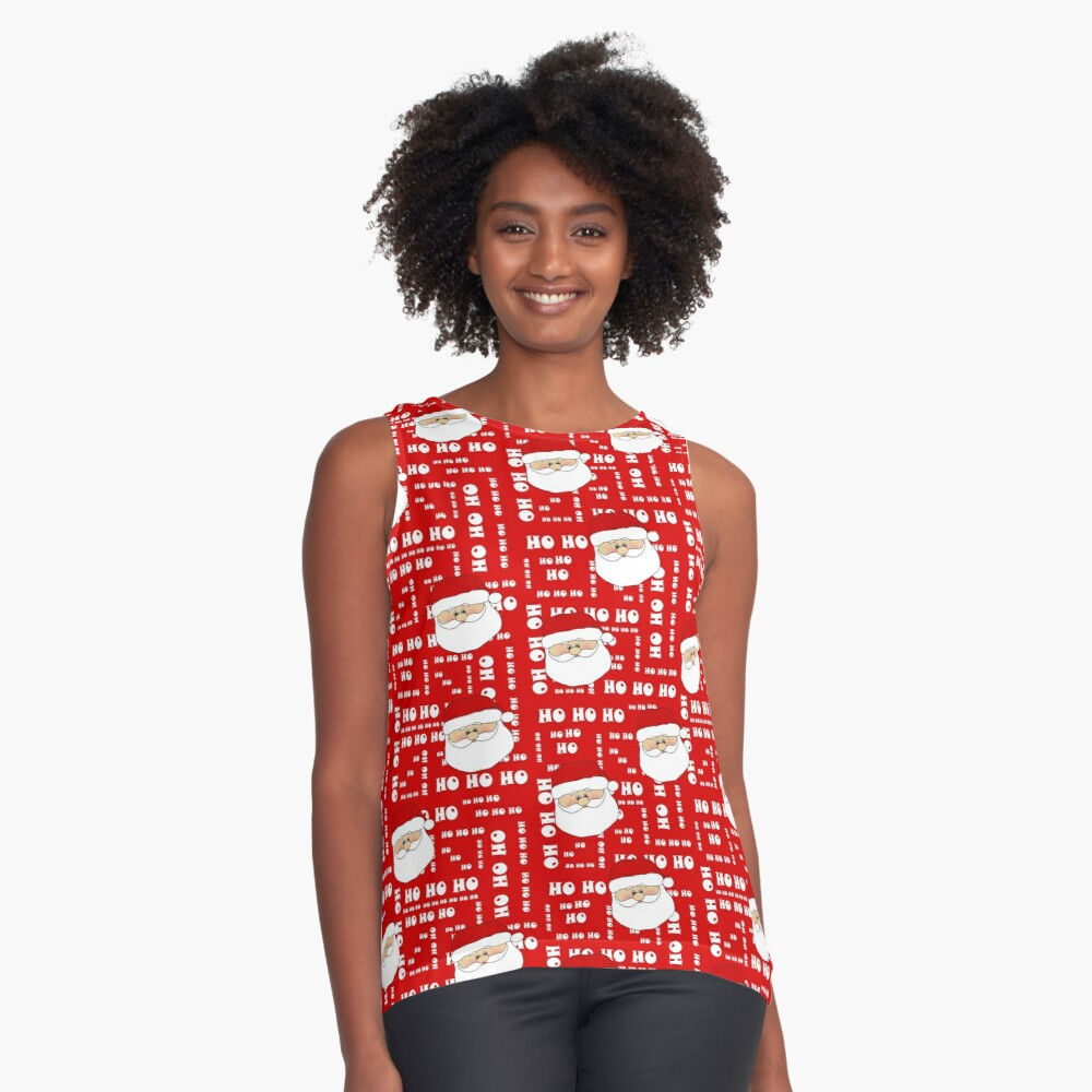 Santa HO HO HO - Sleeveless Top