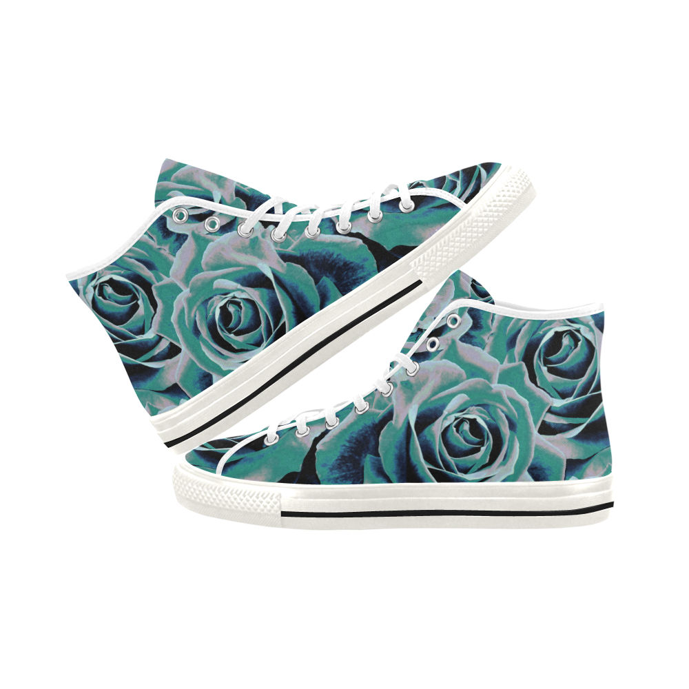 Gypsy Rose Stormy Skies - Women's High Top Canvas Sneakers