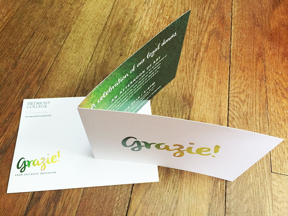 Grazie! Donor Appreciation Invite