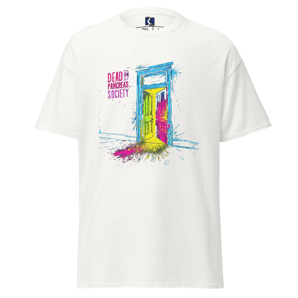Thumbnail: White graphic tee DPS enlightenment diabetes awarenss graphic tee from K&M Kustom Kreations