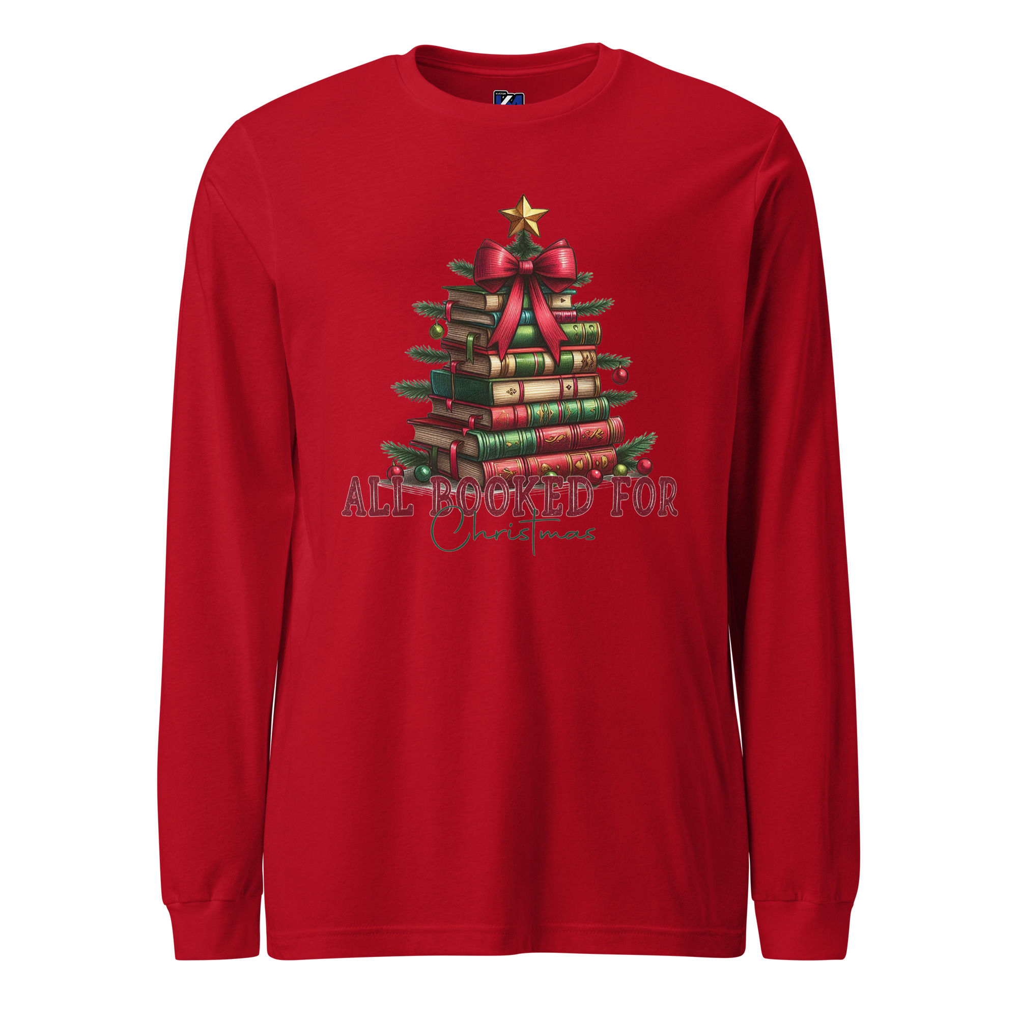 "All Booked for Christmas" Long Sleeve Shirt