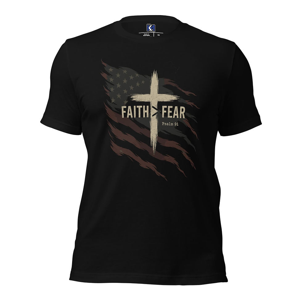Thumbnail: Faith > Fear Psalm 91 Tee