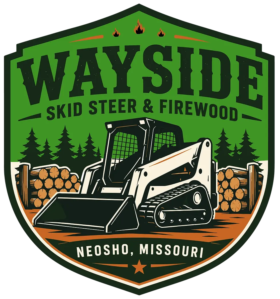 Wayside Skid Steer & Firewood Neosho MO. Logo