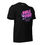 Thumbnail: Front view of 'Smile Wide' Proverbs 17:22 graphic tee with vibrant pink and purple design on black background