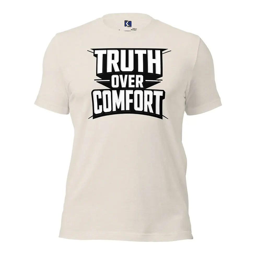 Thumbnail: Truth Over Comfort – Christian Statement Tee