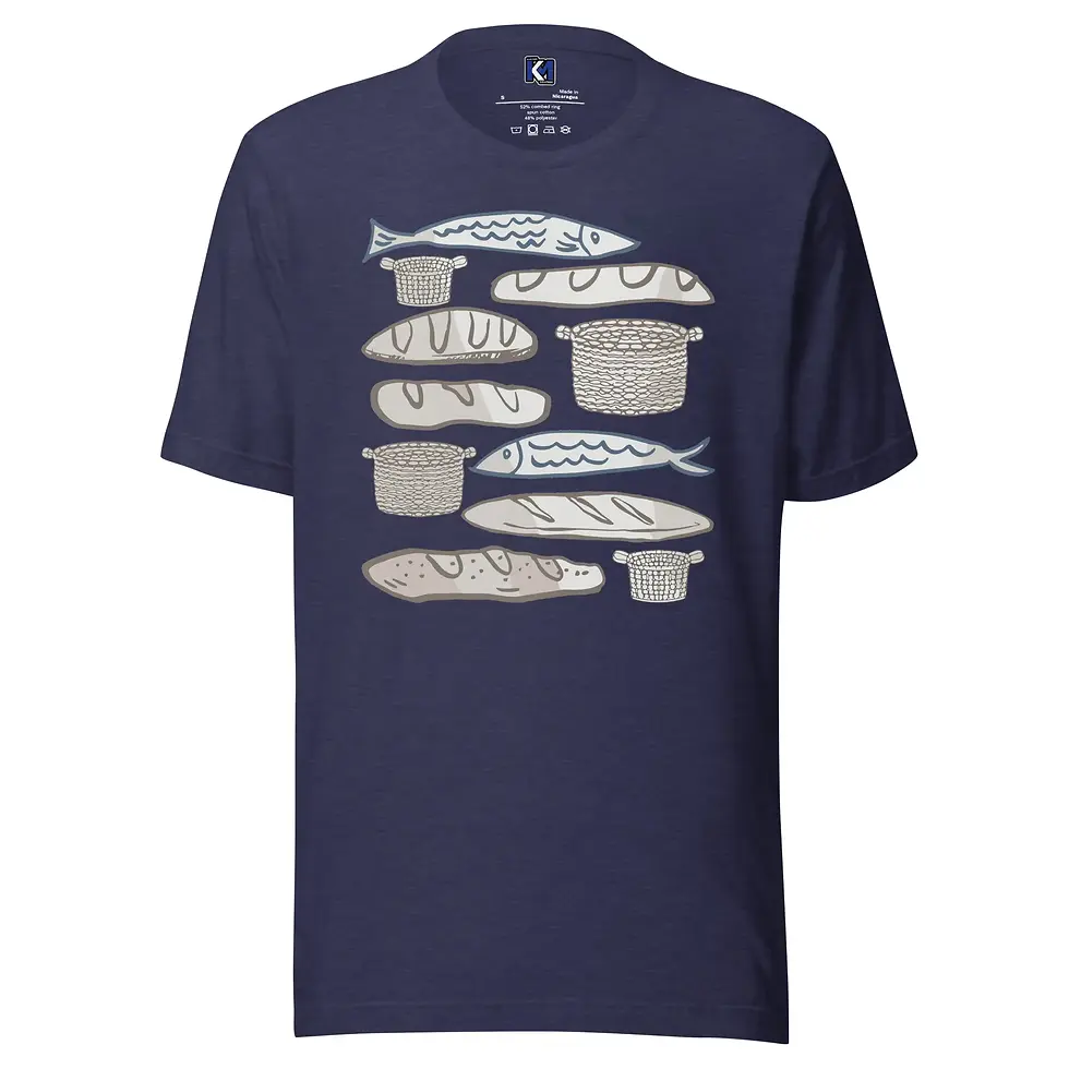 Thumbnail: Five Loaves & Two Fish Matthew 14:16–21 Faith Tee