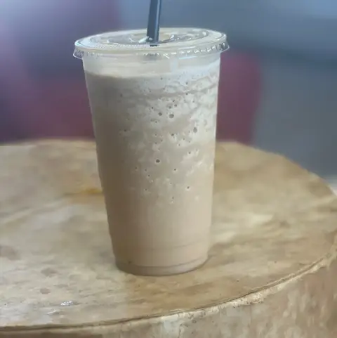 Image of a frozen coffee drink from Lighthouse Coffee & Mercantile.
