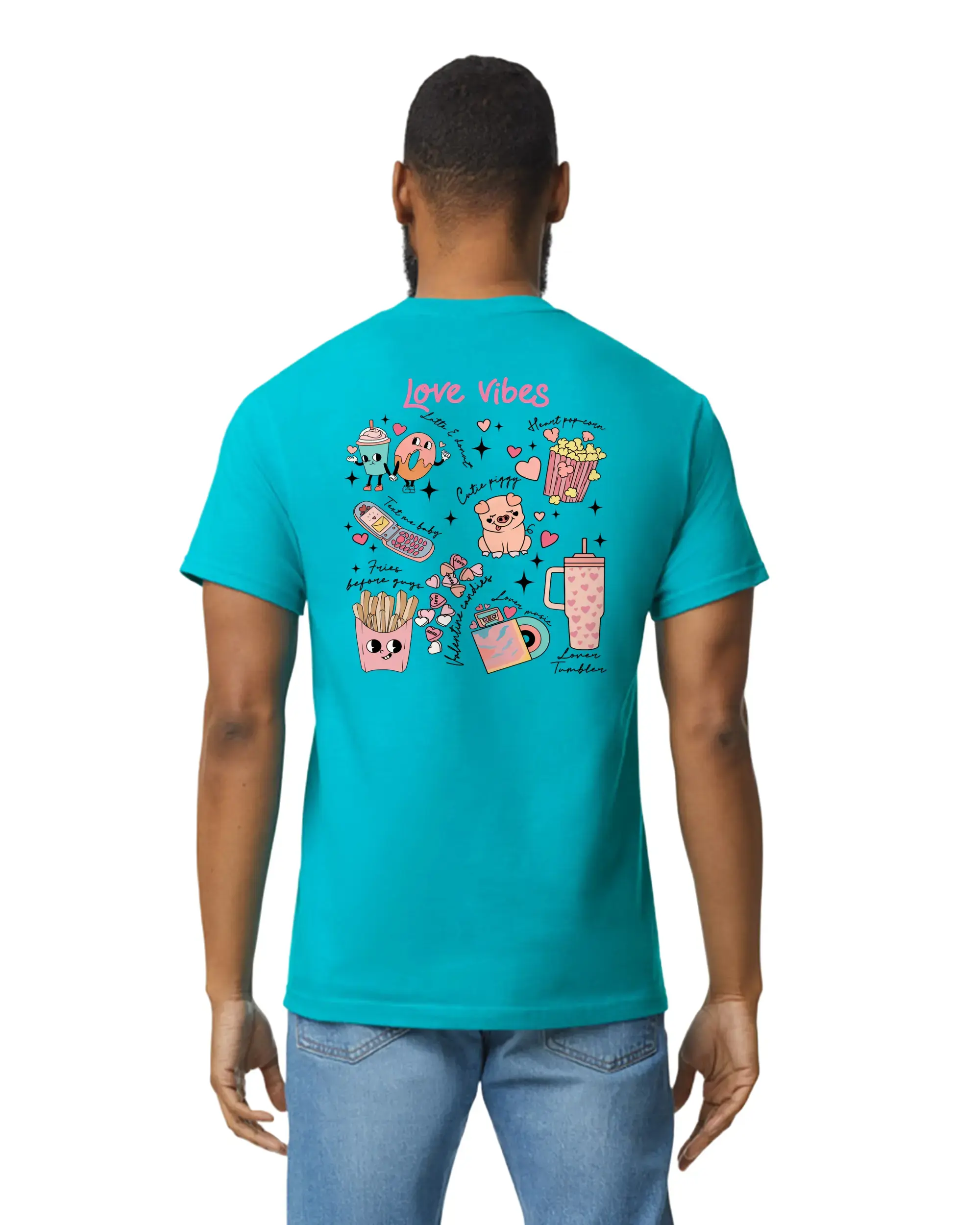 Love Vibes Tropical Blue T-Shirt