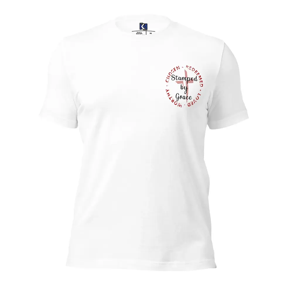 Thumbnail: “Stamped by Grace” – Unisex Christian T-Shirt