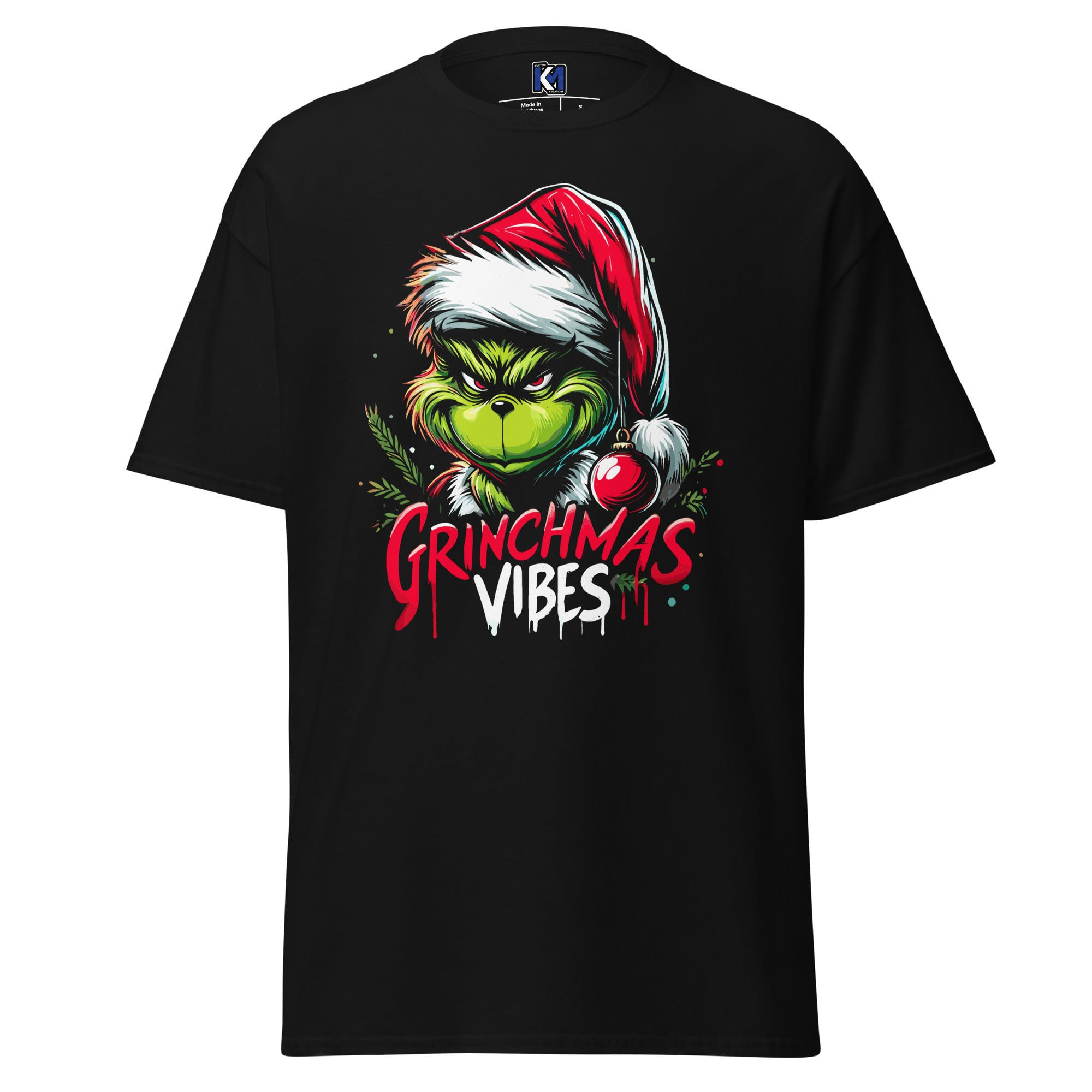 Grinchmas Vibes" Christmas Shirt – Funny Holiday Tee