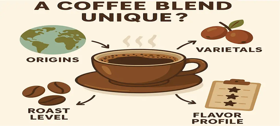 Image of the unique coffee blend process