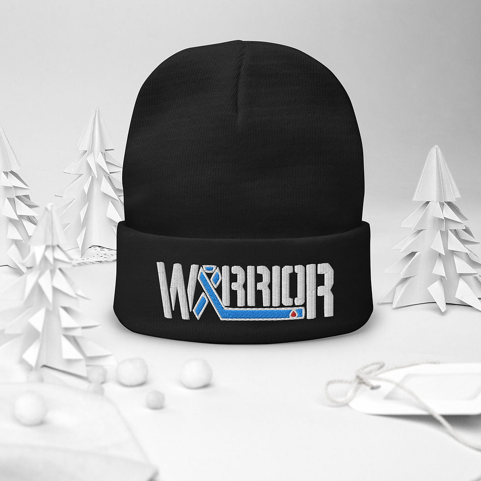 Thumbnail: Diabetic Warrior Embroidered Beanie