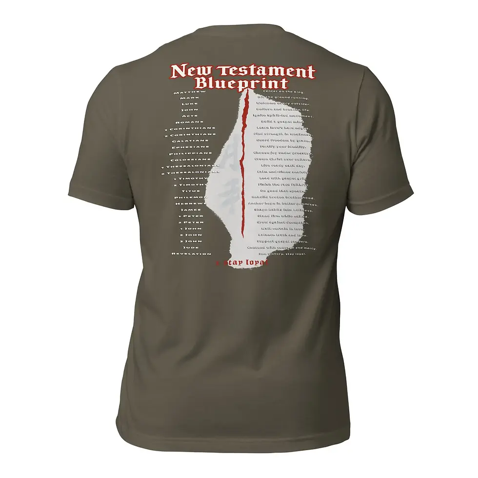 Thumbnail: New Testament Blueprint 2-sided Bible Tee