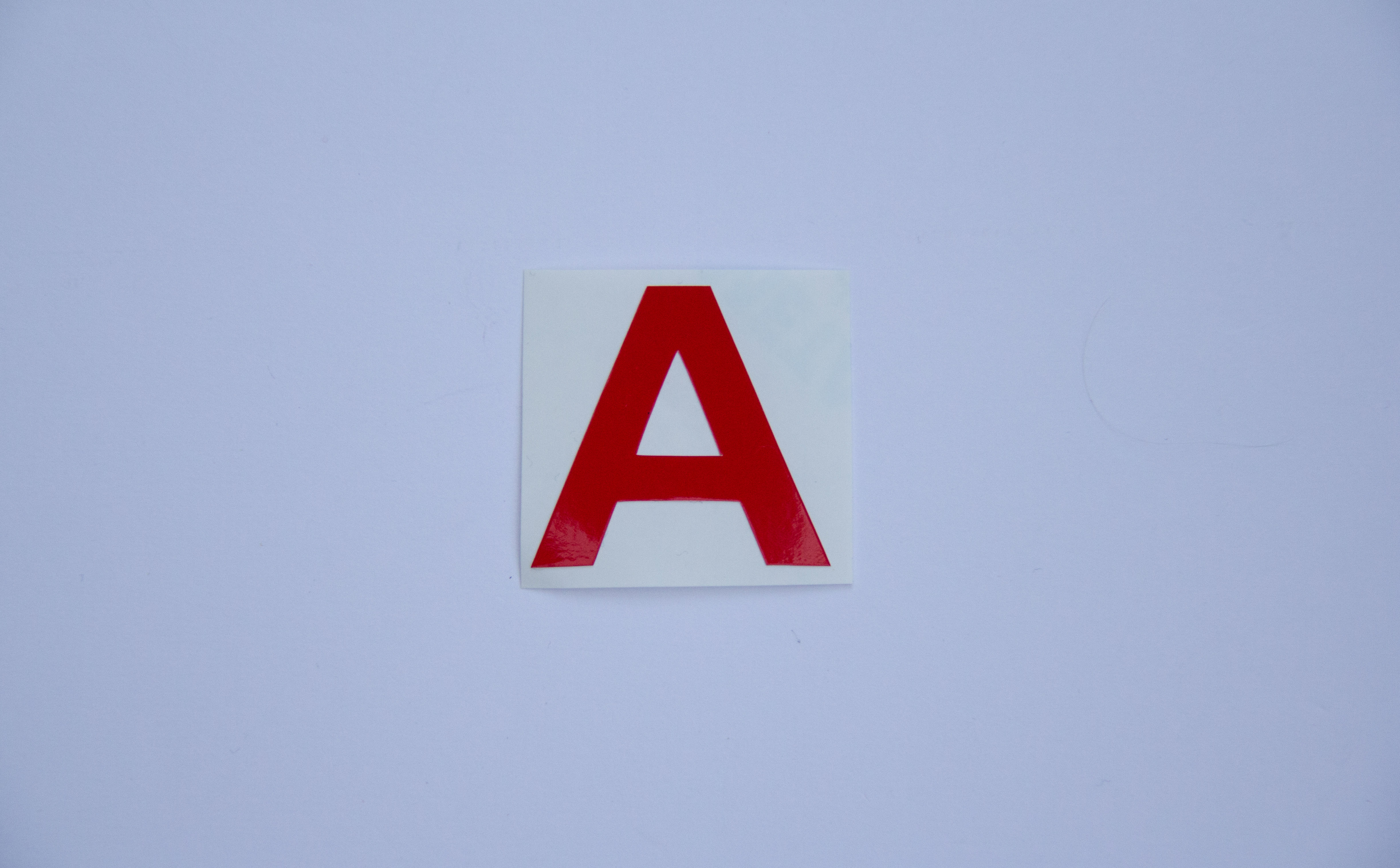 Camera ID Stickers - Letter Cutouts