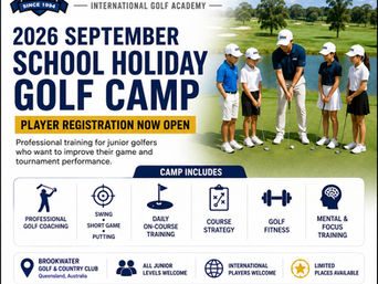 2026 September School Holiday Golf Camp