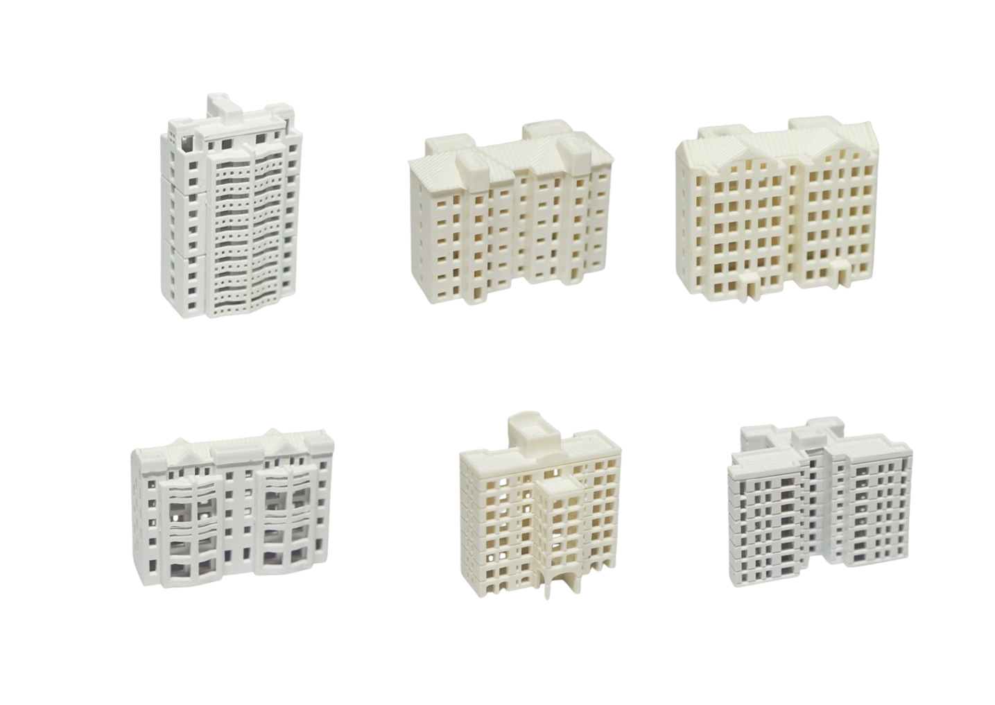 1:800 Sand Condo Building Architecture Model