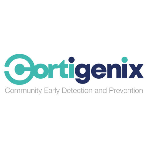 Logo of Cortigenix, Empica held one on one media training for it's founder.
