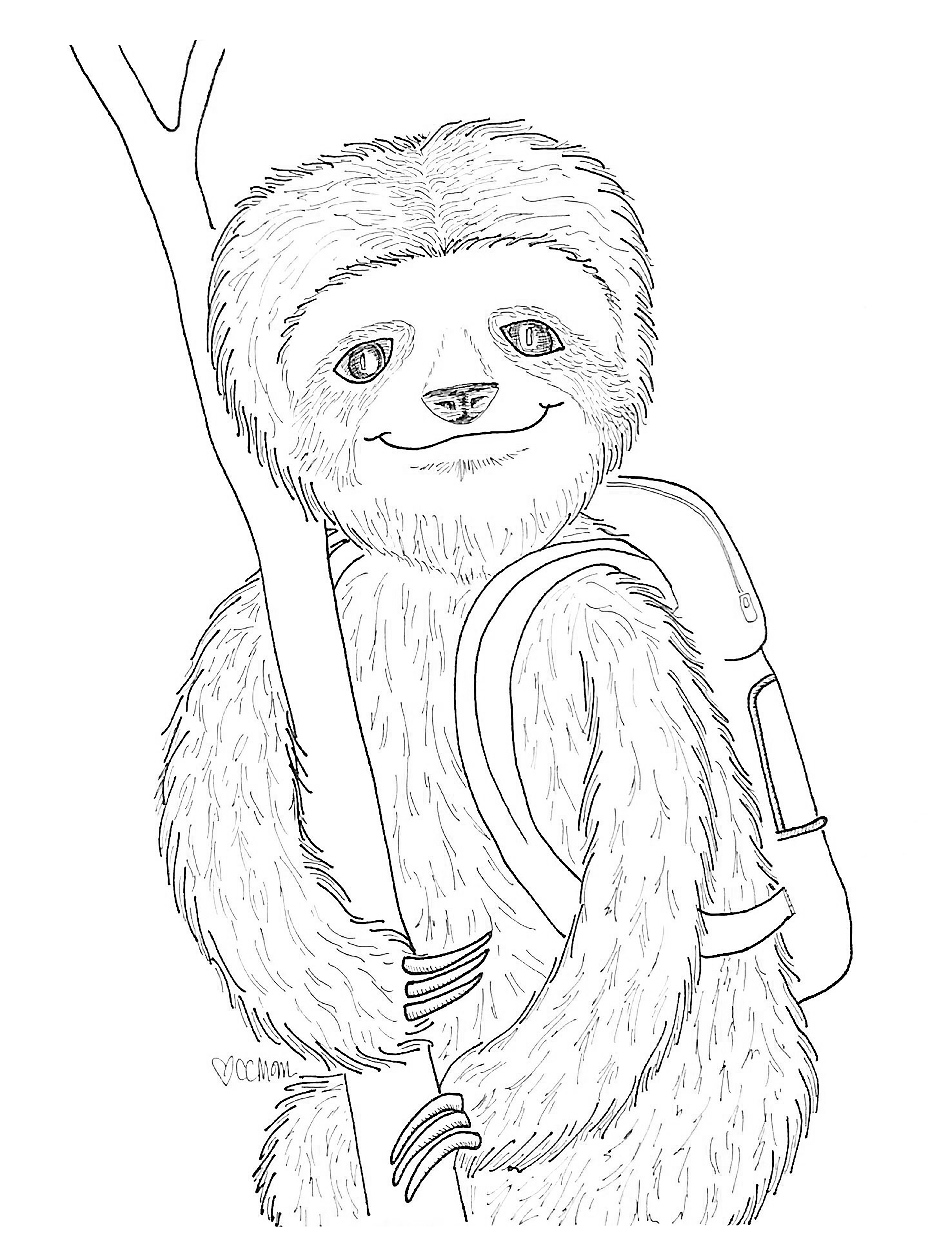Back to School Sloth