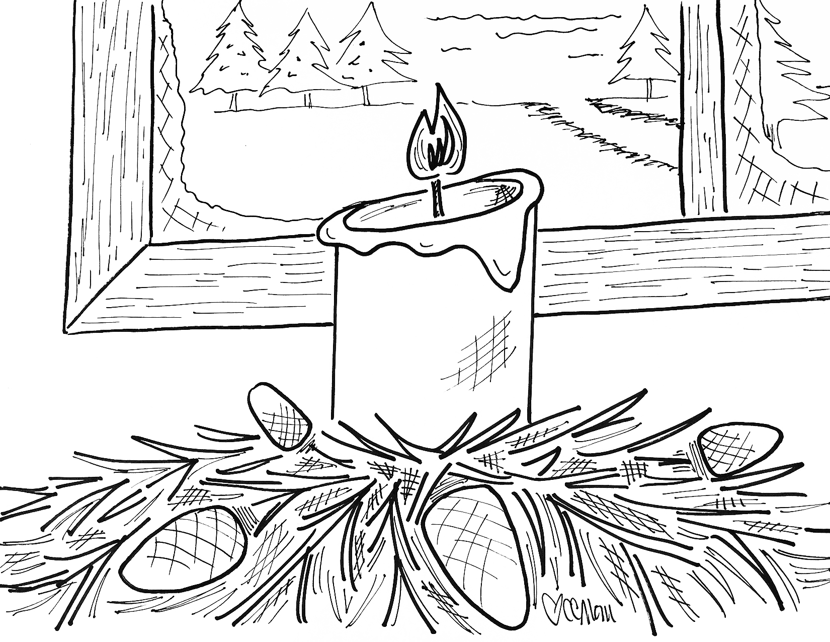 Christmas Candle