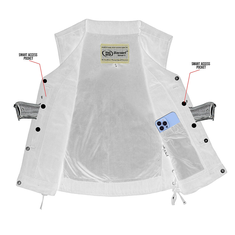 Thumbnail: 5XL Women's Stylish Longer Body 3/4 Vest - Side Laces