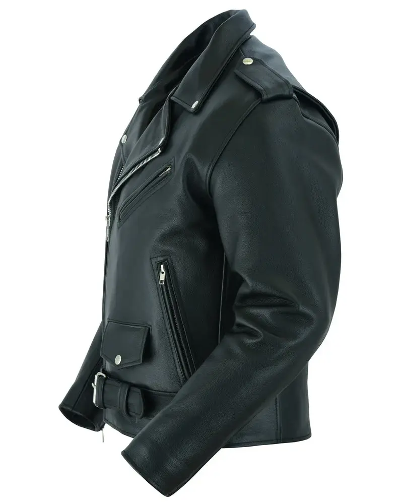 4XL Motorcycle Armored Biker Leather Jacket